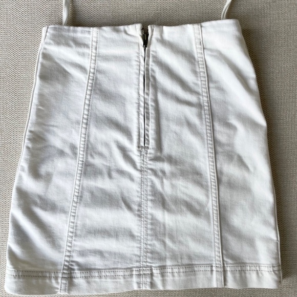 Free People White Mini Skirt - Picture 6 of 8